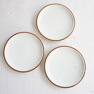 Mikasa Natural Beauty Speckled Stoneware Small Plates Set of 3 Made in Japan